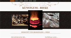 Desktop Screenshot of kunstguss-rieke.de