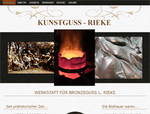 Tablet Screenshot of kunstguss-rieke.de